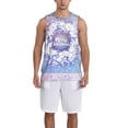 thumbnail image 4 of Gaeub Round Snow Merry Christmas Men's Mesh Basketball Jersey, Quick-Drying Sleeveless Top S-4XL, Loose Muscle Tank Top -4X-Large, 4 of 9