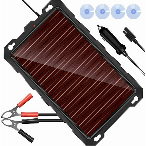 12 Volt Battery Charger Solar Powered Panel for Car Dump Trailer Boat Marine 12v