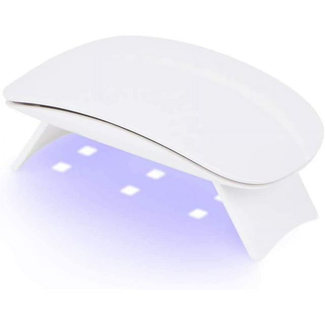Blanco - 1 pieza Máquina de arte de uñas UV Mini lámpara de uñas portátil USB para manicura Pegamento para insectos Esmalte de uñas Manicura Pedicura Hogar