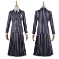 thumbnail image 3 of Addams Family Cos Clothing Wednesday Black Print Dress, 3 of 5