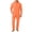 Orange, variant on Turilly Mens Outfits 2 Piece Hooded Jumpsuit One Piece Workwear Coverall With Cargo Pockets Elastic Waist Long Sleeve