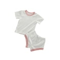 thumbnail image 3 of Qiylii Newborn Baby Summer Ribbed Outfit Short Sleeve T-shirt+Shorts,0-3T, 3 of 9