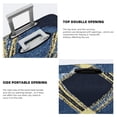 thumbnail image 6 of Multi-Size Suitcase Protective Cover Full Range Double Stitching Invisible Zipper For Travel Business Argyle Plaid Cornflowerblue_1 Small, 6 of 8