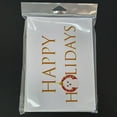 thumbnail image 3 of Poodle Toy White Happy Holidays Greeting Cards and Envelopes Pack of 8 7 in x 5 in, 3 of 3