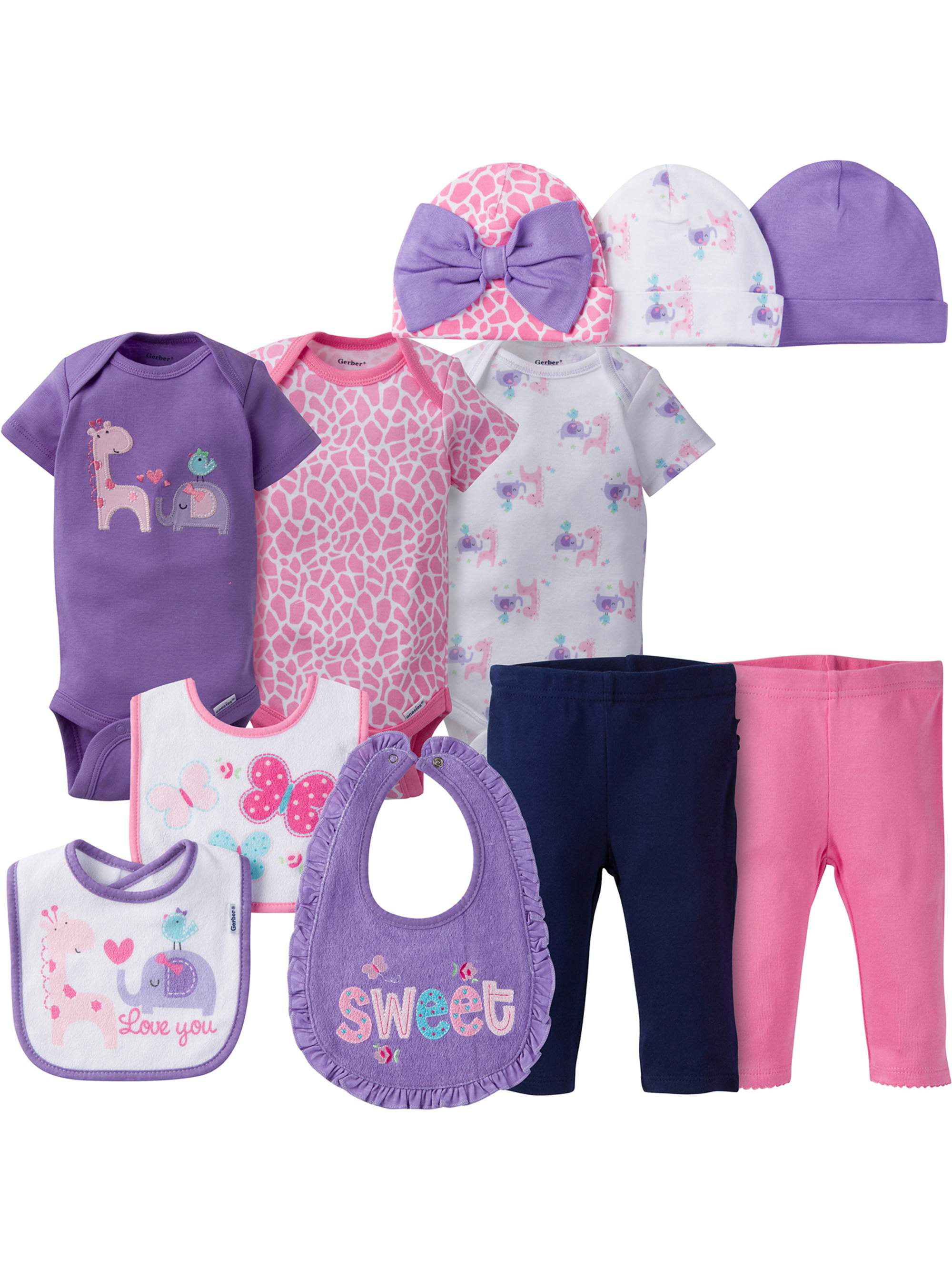 Baby girl clothes gift sets