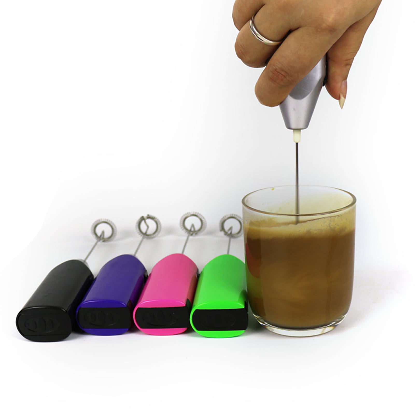 CAFEDE KONA - Electric Milk Frother Handheld Electric Spring
