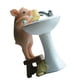 thumbnail image 5 of Figura decorativa de cerdo de resina, coleccionable, creativa, para regalo Lavarse, 5 of 9