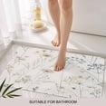 thumbnail image 3 of Beige Black Botanical Door Mat&nbsp;Indoor Outdoor Entrance, Non Slip Small Rug for Kitchen Bathroom Entryway Rug, Watercolor Floral Vintage Washable Doormat Floor Mat for Office 16x24 Inch, 3 of 8