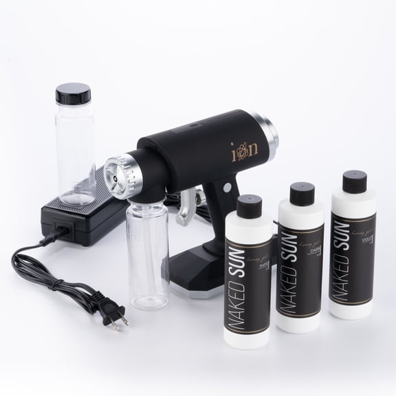 Naked Sun Ion Professional Spray Tan Machine Sunless and Honey Glow Solution