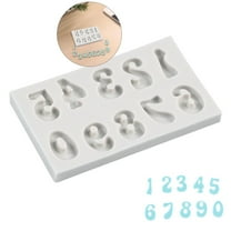 VQPeo Letters & Numbers Silicone Mold Set for DIY Crafts - Ideal for Fondant Cakes, Chocolate, Resin