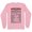 Pink, variant on Mom Nutrition Facts Long Sleeve Shirt Unisex Large White
