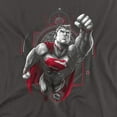 thumbnail image 2 of Superman Propaganda Superman Women's T Shirt, Charcoal, X-Large, 2 of 6