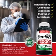 Burdock Root | Burdock Root Organic | 200 Capsules