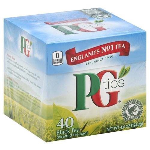 PG Tips Pyramid Bags, Black Tea 40 ct (Pack of 6)