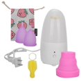 thumbnail image 2 of Women Menstrual Cup Feminine Hygiene Cup Cleaning Machine Set Menstruation Supplies Reusable (S x 1 L x 1 ), 2 of 4