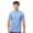 Heather Athletic Blue, variant on Crown Craze® Unisex Crewneck T-Shirts 65/35 Polyester/Ring-spun Cotton Plain Short Sleeve Tee Shirts (Black, S)
