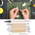 thumbnail image 3 of Clay Sculpting Tool, Robust Wood 11Pcs Pottery Carving Tool Set Easy To Use  for Workshop, 3 of 7