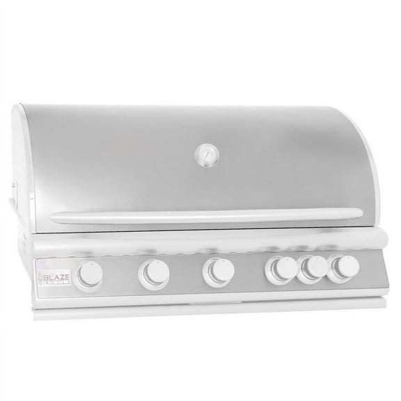 Blaze Premium LTE 5 Burner Grill Skin & Control Panel Cover - Stainless Steel - BLZ-5BSK-SS