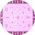 thumbnail image 1 of Ahgly Company Indoor Round Abstract Purple Modern Area Rugs, 7' Round, 1 of 4