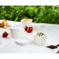 thumbnail image 4 of GUSTO 8 Oz Hot Food Containers with Vented Lids Disposable Ice Cream & Soup Cups, 25-Pack, 4 of 7