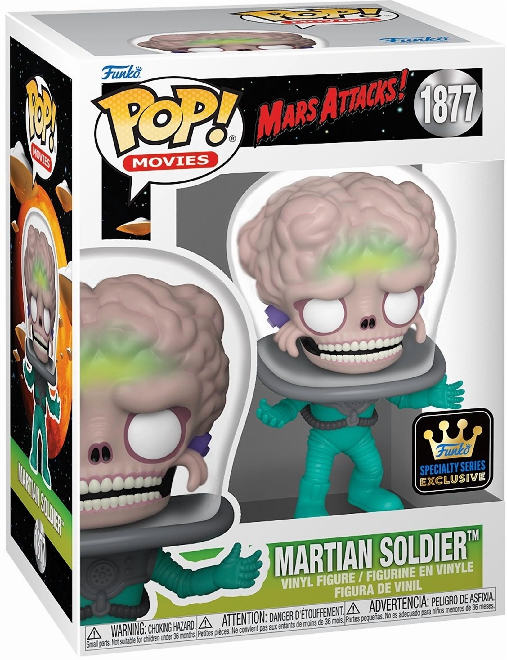 SF・ファンタジー・ホラー funko POP MARS ATTACKS MARTIAN 01 Funko POP! Movies: Mars Attacks Martian Soldier (SPC) Glow
