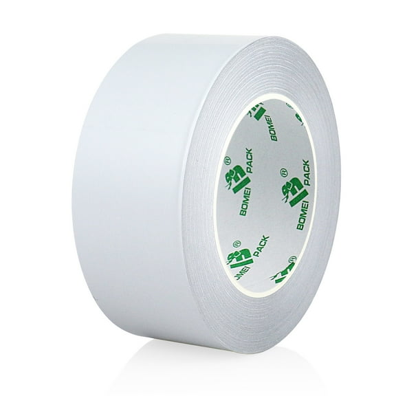 BOMEI PACK White Aluminum Tape,White Foil Tape HVAC Sealing & Patching Hot Cold Air Duct Tape Aluminum Foil Tape for Pipe, Metal Repair, HVAC, Air Ducts, Insulation (2 Inch x 27 Yards)