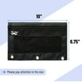 thumbnail image 2 of Mr. Pen - Black Pencil Pouch, 2 Fabric Pencil Pouches, Binder Pockets, Black Pencil Case, Binder Pouch, 2 of 9