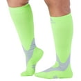 thumbnail image 5 of Wide Calf Mojo Men and Womens Compression Stockings 20-30mmHg - Neon Green, 4XL, 5 of 7