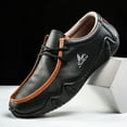 thumbnail image 5 of UOFEIY Fashion Men Dress Shoes Male Flats Handmade Leather Shoes, 5 of 7