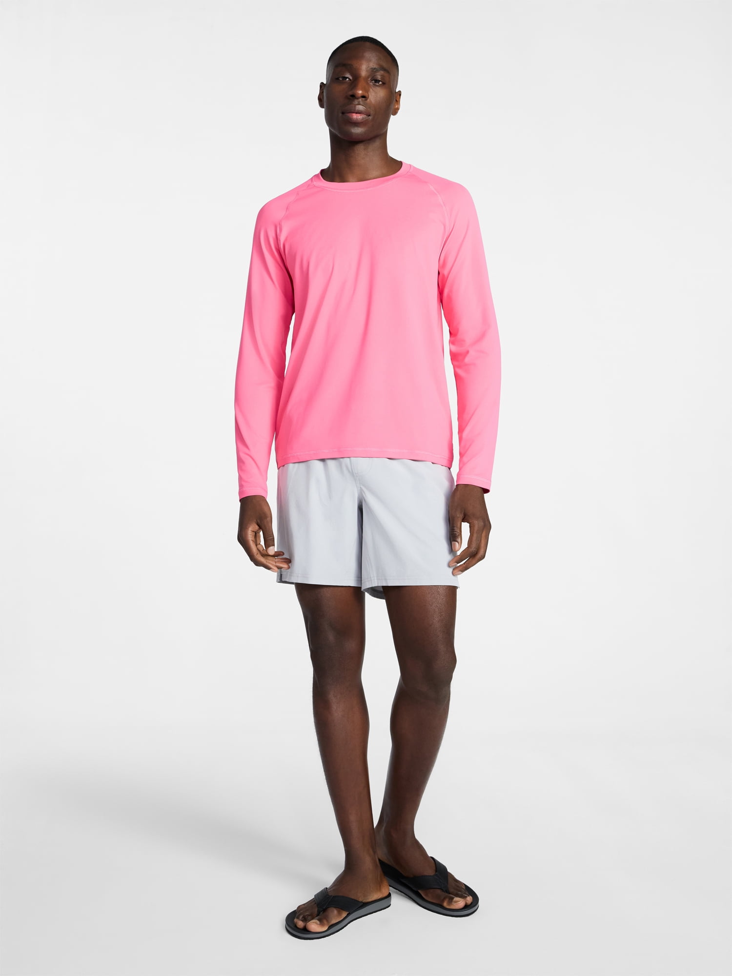 George Men's and Big Men's Rash Guard with Long Sleeves, Sizes S-3XL