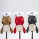 thumbnail image 4 of Ropa para mascotas Ropa para perros de peluche Ropa para mascotas Otoño e invierno Ropa de algodón gruesa de cuatro patas Ropa de algodón de cuatro patas con nieve, 4 of 6