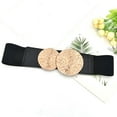 thumbnail image 2 of Harpily Clearance Women’s Leather Belts for Jeans Pants Belt for Dresses Stretchy For Vintage Elastic Wide Waist, 2 of 3