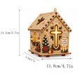 thumbnail image 2 of DIY House Diamond Art Christmas Ornaments Set, Christmas Tree Hanging Decor Pearl Art Kits for Adults, Christmas Pearl Diamond Art for Beginners, 2 of 5