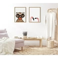 thumbnail image 6 of Kate and Laurel Sylvie Cheetah 4 Framed Canvas Wall Art by Kendra Dandy of Bouffants and Broken Hearts, 18x24 Natural, Modern Animal Art, Jungle Cat Wall Décor, 6 of 6