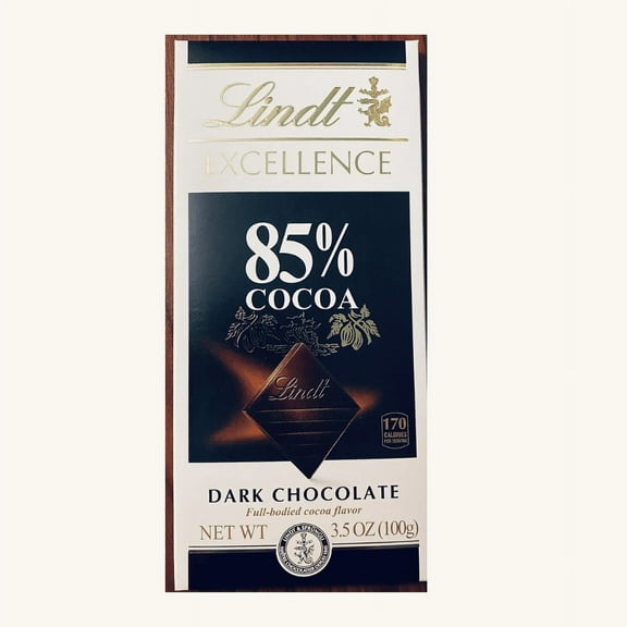 Lindt Dark Chocolate 85% Cocoa EXCELLENCE Bar 3.5 oz Exceptional Flavor - 1 Bar