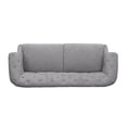 thumbnail image 4 of Benjara Kyle Sofa, 75 Inch, Classic Turned Wood Legs, Button Tufted Light Gray, 4 of 5