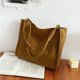thumbnail image 4 of Bolso de lona elegante, de gran capacidad, suave y liviano, con diseño de un solo color, 4 of 8