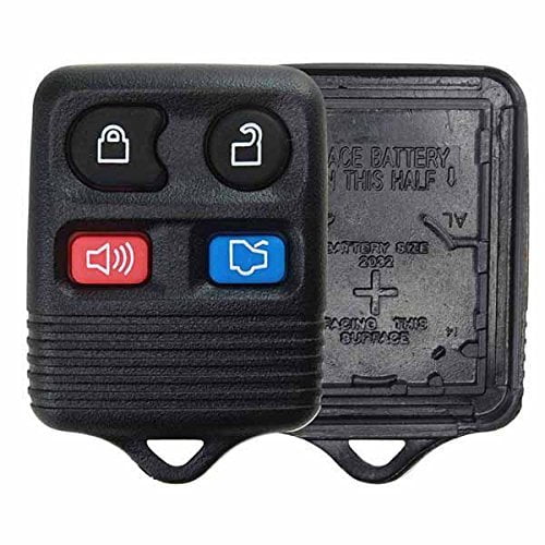 KeylessOption Just the Case Keyless Entry Remote Car Key Fob Shell Replacement - Black