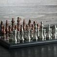 thumbnail image 2 of Modern Rustic Metallic Chess Set, 2 of 5