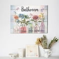 thumbnail image 6 of Farmhouse Bathroom Decor Flower Wall Art Dragonfly Floral Pictures Wall Decor Relax Soak Unwind Bathroom Sign Canvas Painting Prints Artwork Home Decorations Framed for Bedroom 12inx16in, 6 of 6