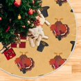 thumbnail image 3 of FMSHPON Thanksgiving Turkey Hats Xmas Christmas Tree Skirt Stand Mat for Holiday Party Decoration Indoor Outdoor 36 inches, 3 of 6