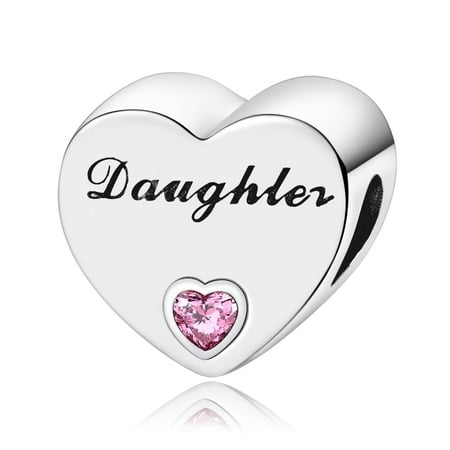 925 Sterling Silver Charm Bracelets Daughter s Love Heart Charm Women Bracelet Charm