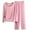 Pink 2 pieces outfits, variant on Usmixi Holiday Homewear Sets for Women Pajamas Set for Women High Waist Pants and Long Sleeve Pullover Tops Lounge Matching Set Ladies Casual Solid Sleepwear Set up to 60% off