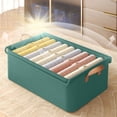 thumbnail image 1 of Xihbxyly Caja de Almacenamiento, Organizador de Tela Resistente, Contenedor Plegable para Ropa y Calcetines, Solución para Ahorrar Espacio, Uso En Casa o En La Oficina, Fácil Transporte y Embalaje., 1 of 7