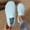 Sky Blue, variant on Women's Fashionable Casual All-Match Round Toe Solid Color Spring And Summer Comfortable Flat Sandals Loafers Sky Blue Women Sandal