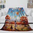thumbnail image 4 of Couverture Imprimée 3D Ballon d'Air Literie Douce Confortable Cadeaux, 4 of 6