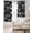Black, variant on Eiffel Tower Black Out Curtains 63 Inch Long, Room Darkening Draperies Curtains Panels, European Architectural Retro Hand-Painted Thermal Insulated Curtain for Bedroom Living Room 52"x63" 2 Panels