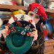 thumbnail image 5 of Boina navideña Blaxill en liquidación. Bonita boina navideña informal con decoración, gorro de lana brillante para artistas, ideal para Navidad, fiestas, cumpleaños, adultos, mujeres y niñas (blanco)., 5 of 8