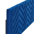 thumbnail image 4 of Modway Mercy Chevron Tufted Velvet Full/Queen Headboard in Navy, 4 of 4