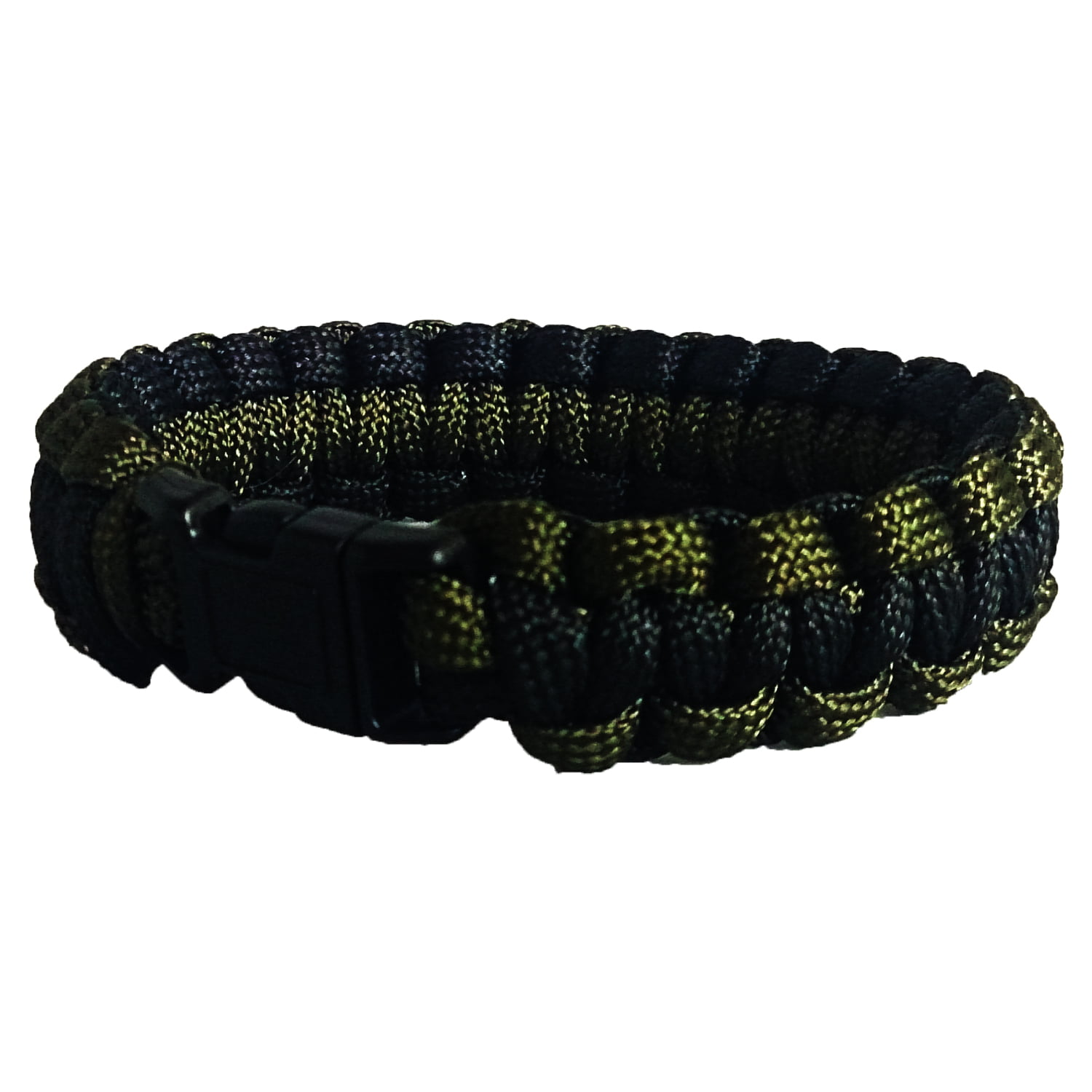 ParaCord Wristband Outdoor Camping Survival Strap Bracelet Yellow Black 